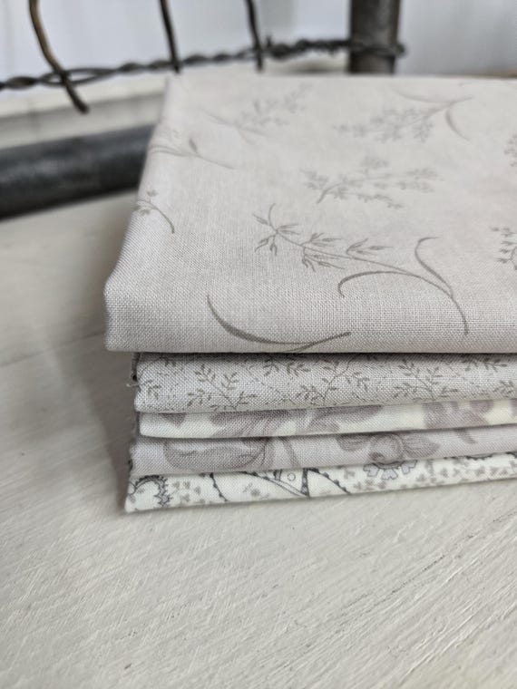 Ambiance...Silver...FQ bundle...3 Sisters...Moda Fabrics...4 prints