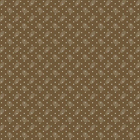 Thimbleweed...54834-4 cocoa...designer Julie Hendricksen...Windham Fabrics