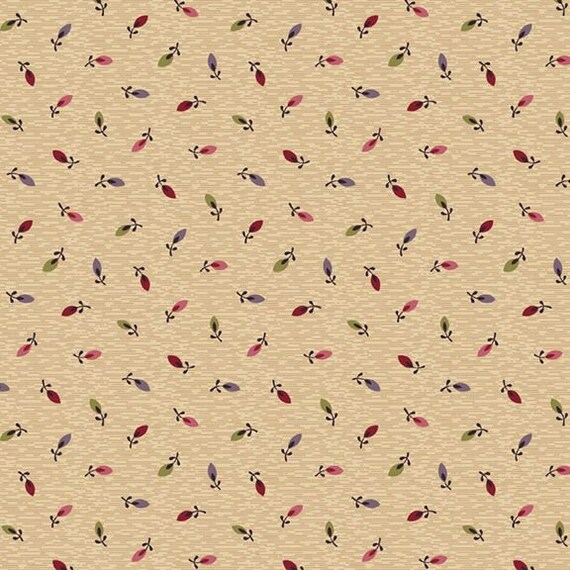 Sturbridge Floral Petites R170712D-SAND Prairie Flowers by Pam Buda for Marcus Fabrics