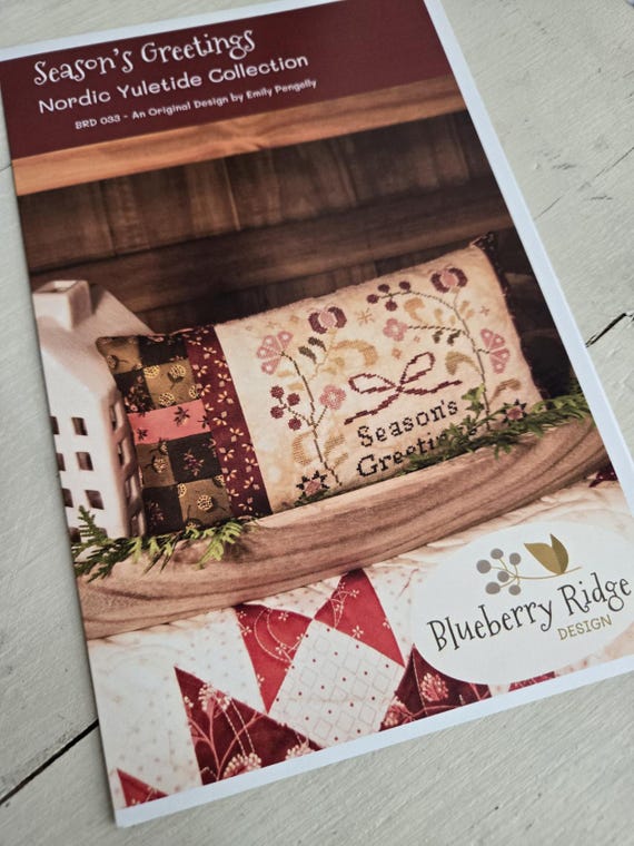 Season's Greetings...Nordic Yuletide Collection...Blueberry Ridge Design...cross stitch chart