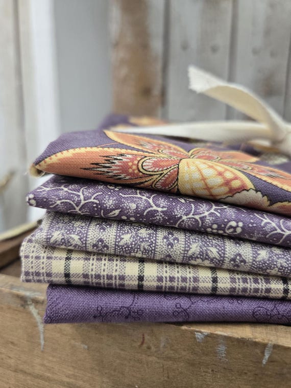 Wild Orchid...Purple HALF Yard Bundle...Blackbird Designs...Moda Fabrics...5 prints