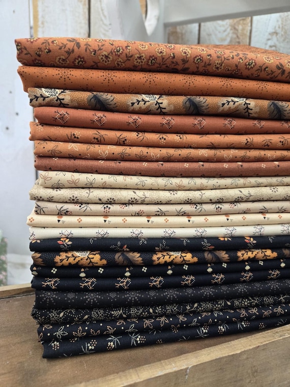 Cheddar and Coal III...HALF Yard Bundle...Pam Buda...Marcus Fabrics...20 prints