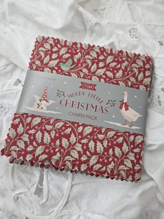 Merry Little Christmas...Charm Pack...Tilda Autumn 2025...Tone Finnanger...40--5 inch squares