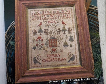 Christmas Rose, Number 4 in the Christmas Sampler Series, by Blackbird Designs...cross-stitch design
