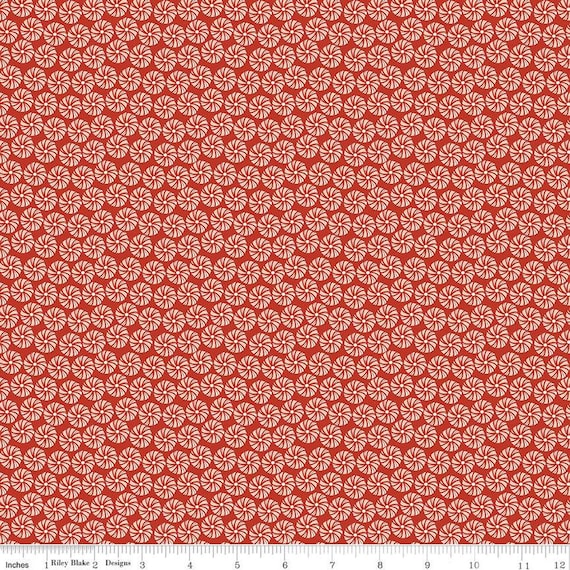 Christmas Is in Town...Peppermints...C14743-RED......Sandy Gervais...Riley Blake Designs