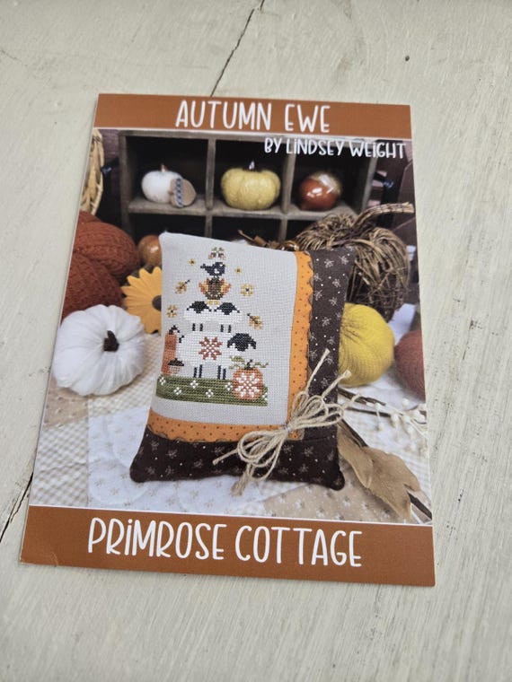 Autumn Ewe...Lindsey Weight for Primrose Cottage Stitches...cross stitch chart
