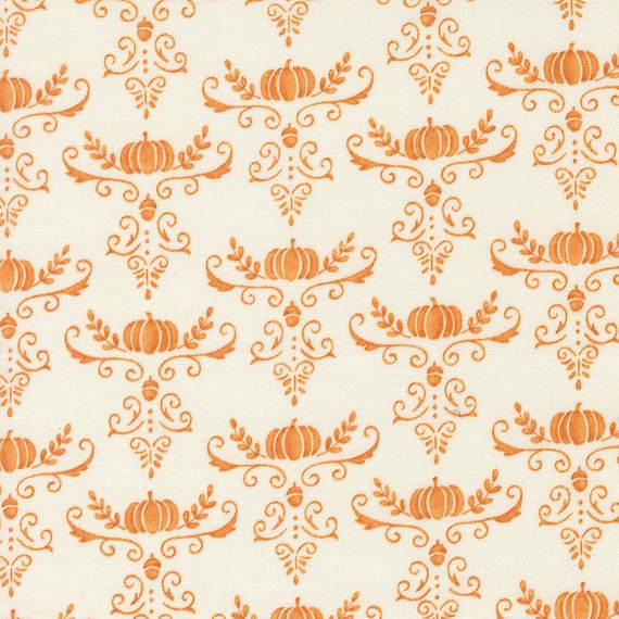 I Love Fall Most of All...White Pumpkin 56146 22...Deb Strain...Moda Fabrics