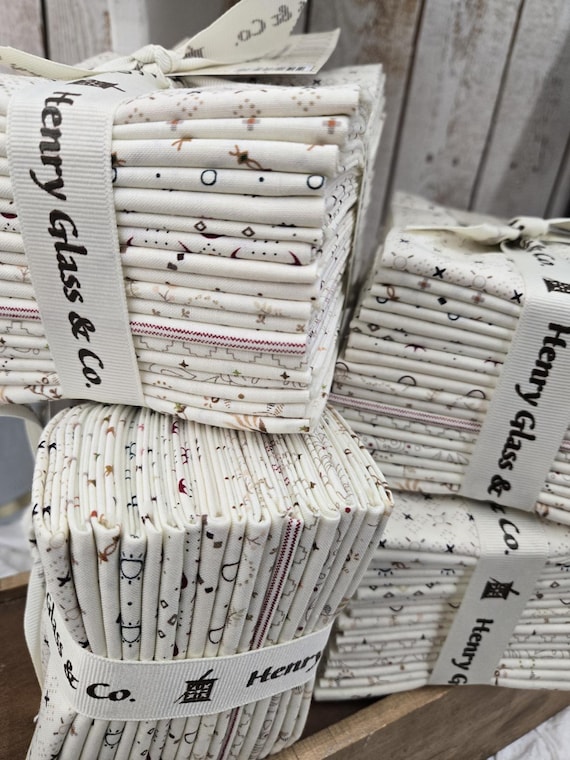Buttercream & Brickle Bits...Fat Quarter Bundle...Kim Diehl...Henry Glass Fabrics...18 Prints