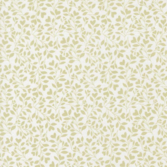 Abide...18794 25 Linen White Light Green...Brenda Riddle of Acorn Quilt Company...Moda Fabrics