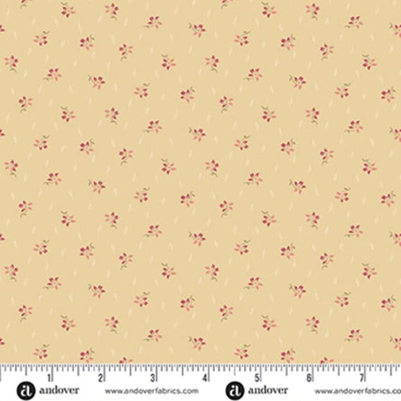 Wildflower Cottage...A-1594-N...Daffodil...Meadow...Renee Nanneman...Andover Fabrics