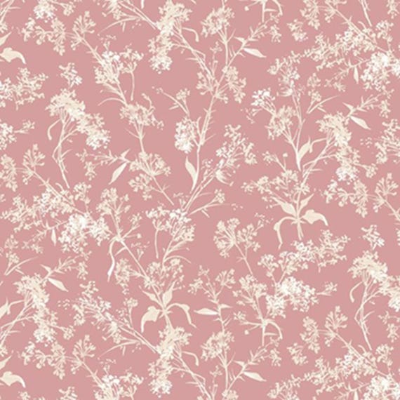 Wild Flowers...R651626D Pink...Branches...Smithsonian Collection...Marcus Fabrics