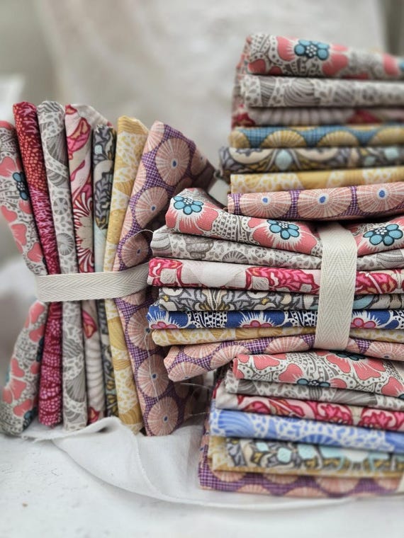 Cotton Beach and Seashell blender...FQ bundle...a Tilda Collection designed by Tone Finnanger...7 prin.