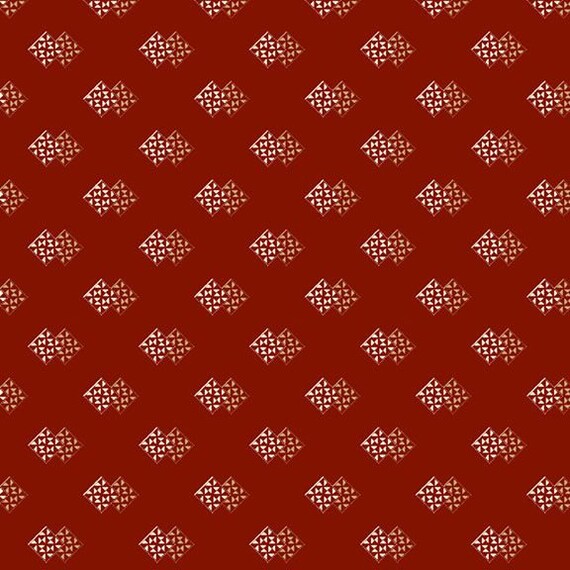 Yesteryear Yuletide Traditions R310619D-RED by Sheryl Johnson for Marcus Fabrics