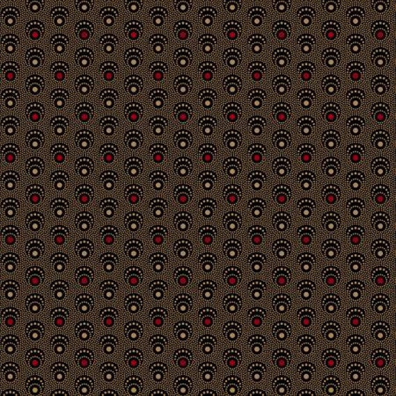 Piecemakers Sampler Black Half Rounds R170792-BLACK by Pam Buda for Marcus Fabrics