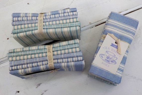 Tilda Tea Towel Basics...Blue and Teal...a Tilda Collection designed by Tone Finnanger