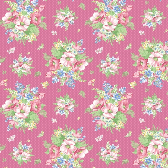 April's Garden...Charming...Pink...16537B-21...April Cornell...Benartex