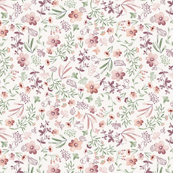 Sweet Meadow...15046-07...Wildflower Meadow...Cream...Kanvas Studio...Benartex