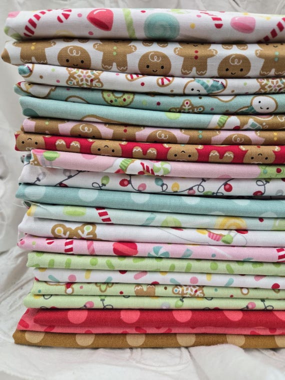 Gingerbread Kisses...HALF Yard Bundle...Doodlebug Designs...Riley Blake Designs...21 prints
