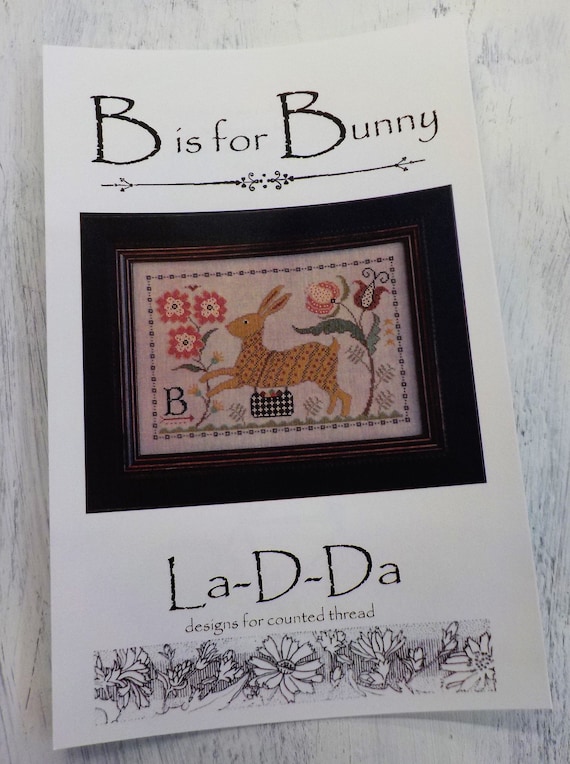 B is for Bunny by La-D-Da...cross stitch pattern