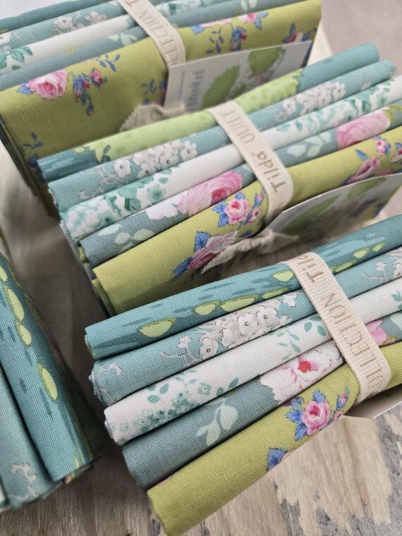 Sunday Brunch...Lime & Teal FQ bundle...a Tilda collection...Tone Finnanger