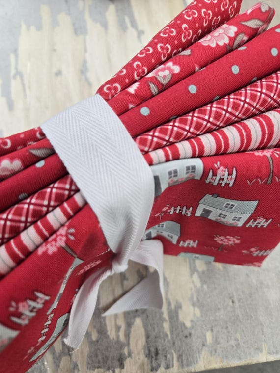 My Summer House...HALF YARD Rose bundle...Bunny Hill Designs...Moda Fabrics...6 prints