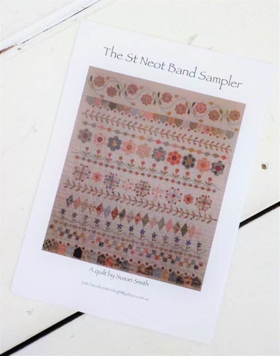 The St Neot Band Sampler Quilt pattern...pattern designed by Susan Smith...complete pattern