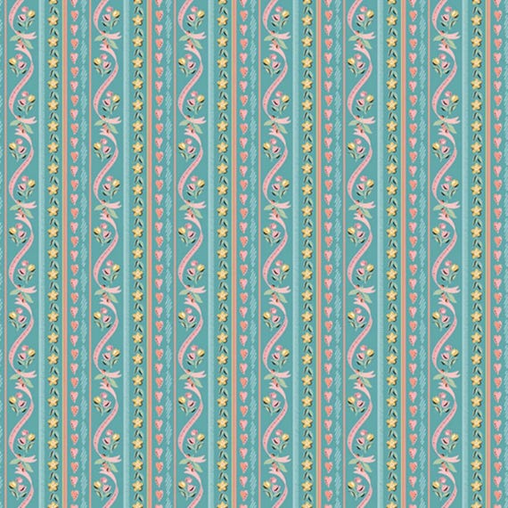 Granny's Sewing Room...Pillow Ticking blue...GS25920...Sheri McCulley...Poppie Cotton