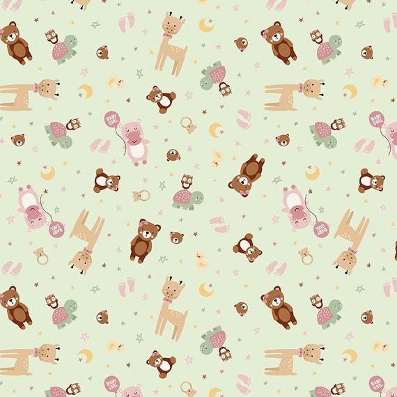 Baby Girl...C16771-MINT...Lori Whitlock...Riley Blake Designs