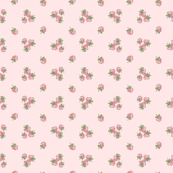 Garden Party Blush Strawberry Fields GP23303 by Sheri McCulley for Poppie Cotton