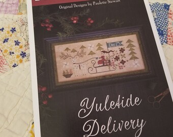 Yuletide Delivery by Plum Street Samplers...cross stitch pattern, Christmas cross stitch, winter cross stitch
