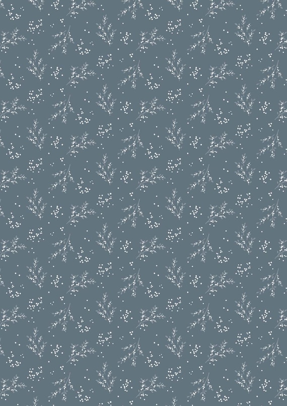 Winter's Garden...CC76.3...Winter's Berry...blue grey pearlescent...Cassandra Connolly...Lewis & Irene