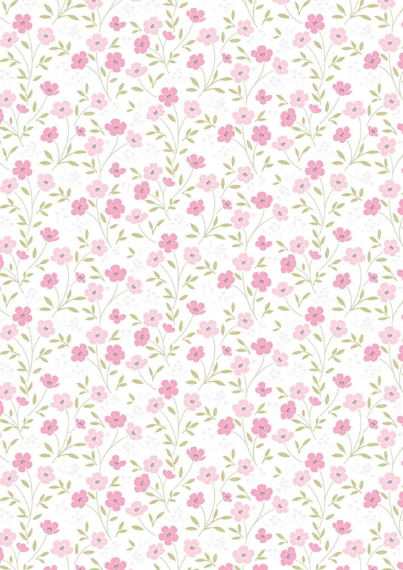 Pressed Flower Collection...Timeless Blossom...White...CC54.1...Cassandra Connolly...Lewis & Irene
