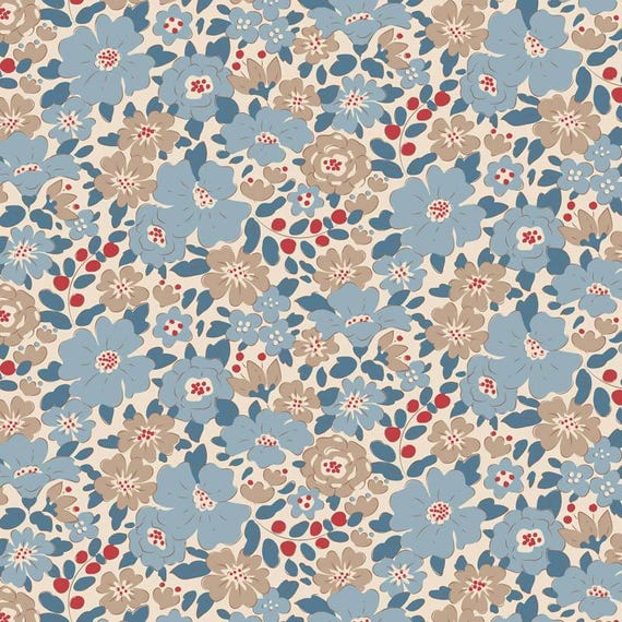 Creating Memories...Summer and Ocean Blues...Harper Blue TIL130128-V15...Tilda fabrics...Tone Finnanger