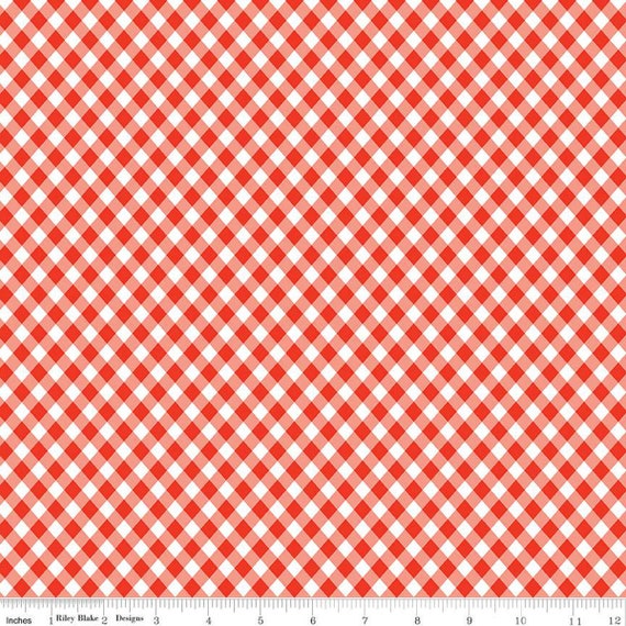 Jingle Bells...Plaid Red C14836-RED...The Cottage Mama...Riley Blake Designs