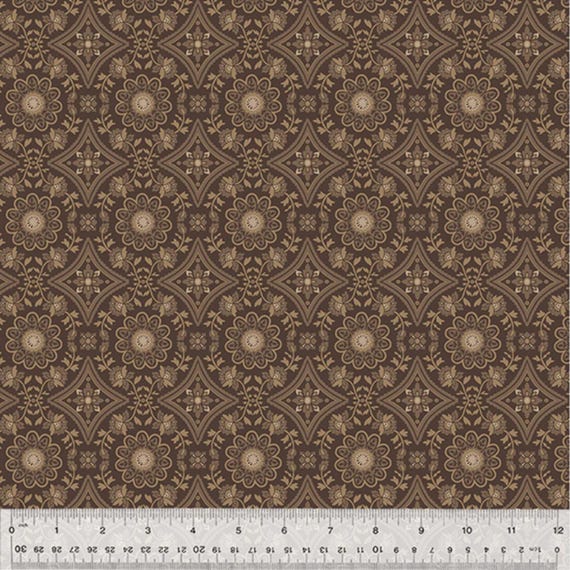 Dwell...54741-4 Cocoa...Garden Tile...Whistler Studios...Windham Fabrics