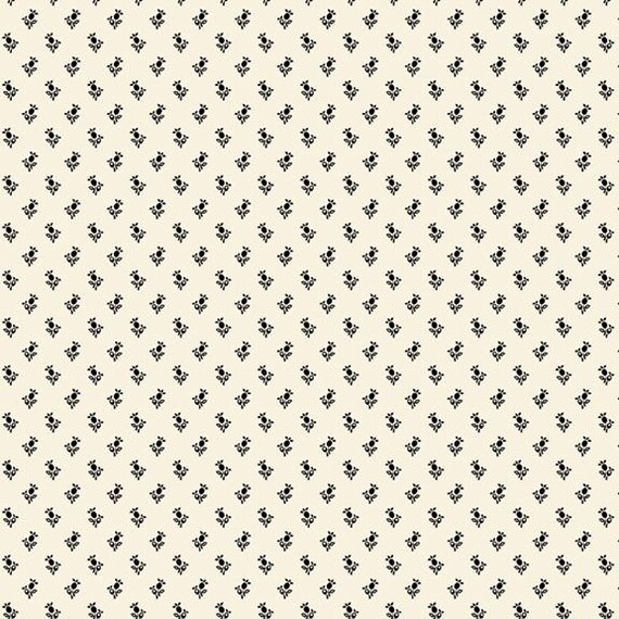 Opposite Options Buds R310378 CREAM by Sheryl Johnson for Marcus Fabrics