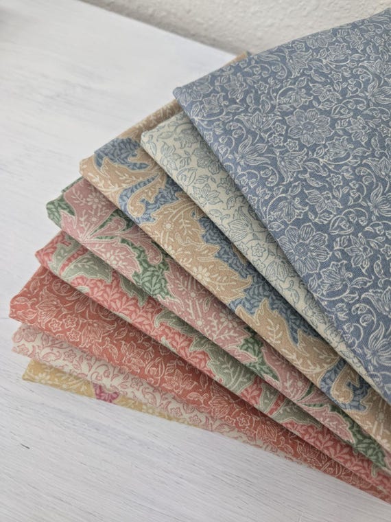 Songbird...Lila and Stella Blenders...HALF Yard Bundle...a Tilda Collection...Tone Finnanger...8 prints