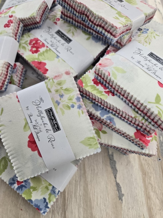 Hollyhocks & Roses...Mini Charm Pack...Bunny Hill Designs...Moda Fabrics