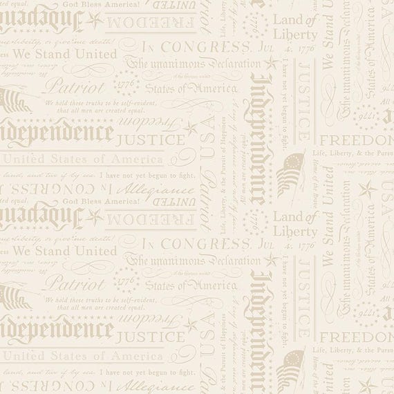 Independence...C17334-CREAM...Riley Blake Designs