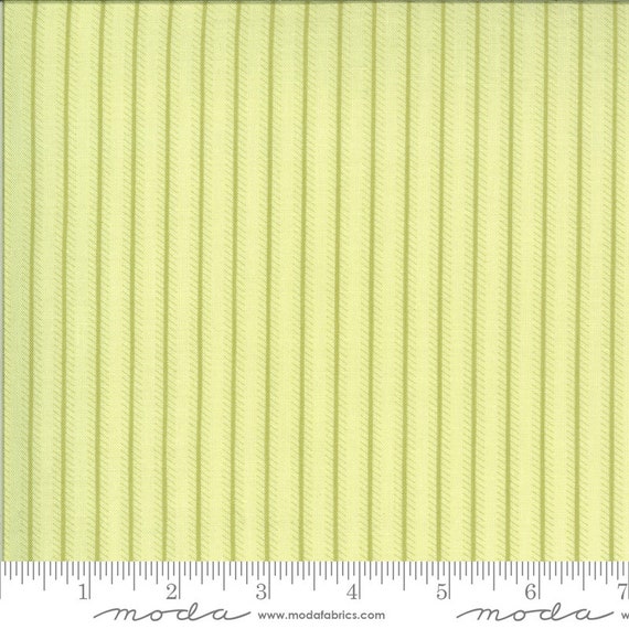 Dover Ticking Stripe Willow 18705 17 by Brenda Riddle for Moda Fabrics