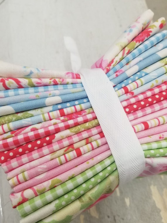 Posie fat quarter bundle by Tanya Whelan...cottage style prints, 18 fat quarters