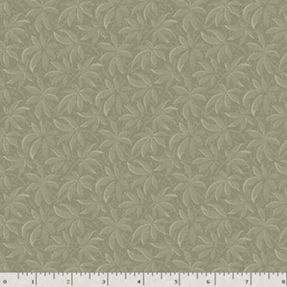 Flower Garden...R541203D GREEN...Leaves...Dolores Smith/Timeworn Toolbox...Marcus Fabrics