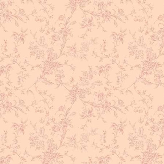 Rosalind Gray...50250203-02...Blush...Floral Sketch...Andrea Jasid Grassi...Camelot Fabrics