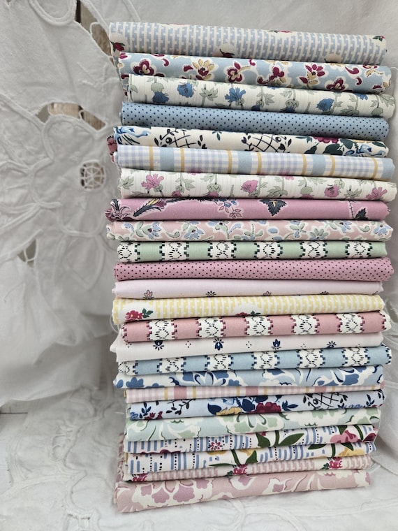 Forget-Me-Not Rose...FQ Bundle...Emma Newman of Gathering Thread...Devonstone Collection...24 prints