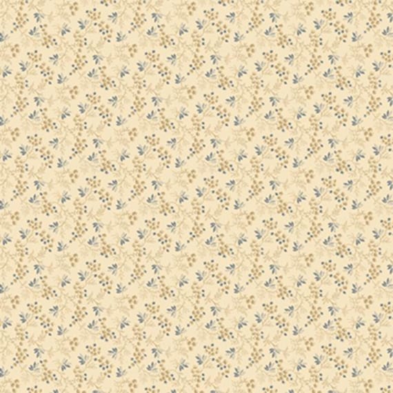 Stone Cottage...R171586D cream...creeping vine...Pam Buda...Marcus Fabrics