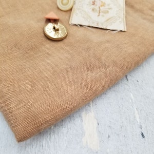 Weeks Dye Works, Mocha, 40ctZ, Fat Quarter, 100% linen, cross stitch linen, Zweigart base