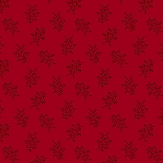 Canton Quilting Circle...R331801D-RED...sprig...Judie Rothermel...Marcus Fabrics
