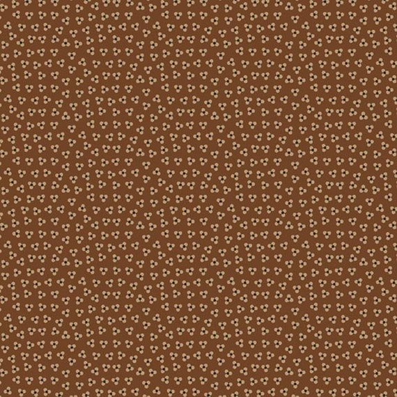 Historical Hennas...Trifoil R310817D-BROWN...Sheryl Johnson...Marcus Fabrics