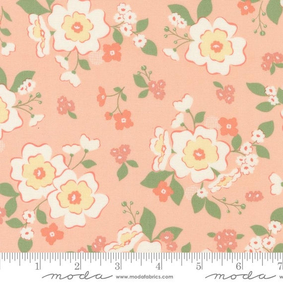 Dainty Meadow...Peachy 31740 17...Heather Briggs of My Sew Quilty Life...Moda Fabrics