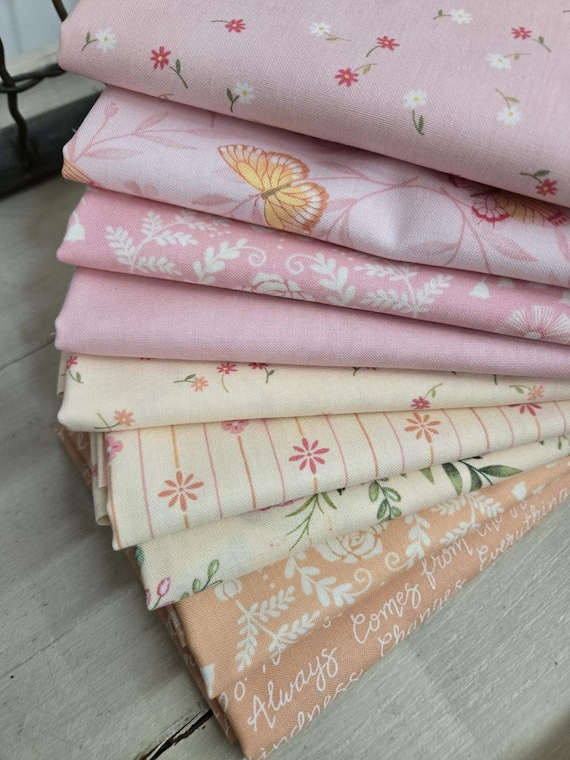 Kindness...Pink & Orange HALF Yards...Deb Strain...Moda Fabrics...9 prints